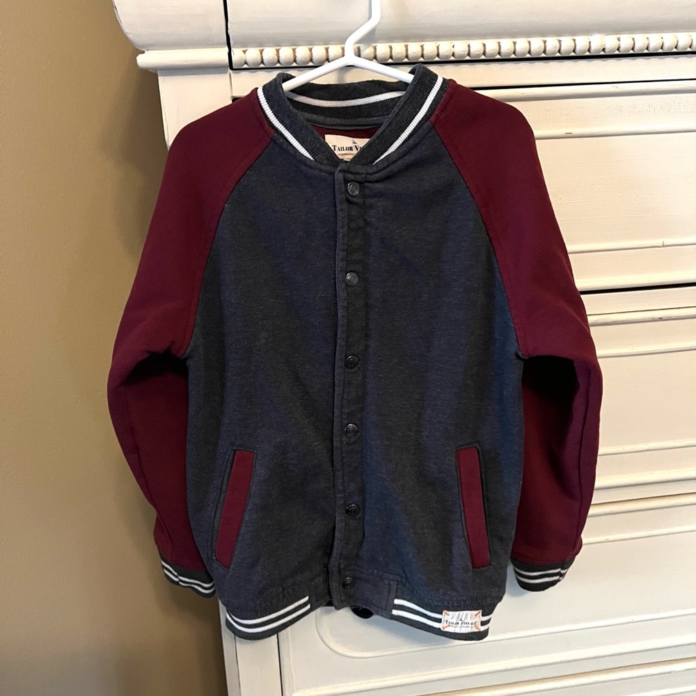 Boys Sweater-Jacket with Snap Buttons